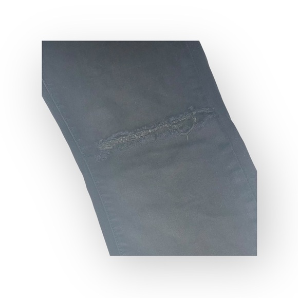 Monfrere 𖤐 Greyson Distressed Japanese Denim Skinny Jeans 𖤐 Black Noir 𖤐 30 - Picture 7 of 16